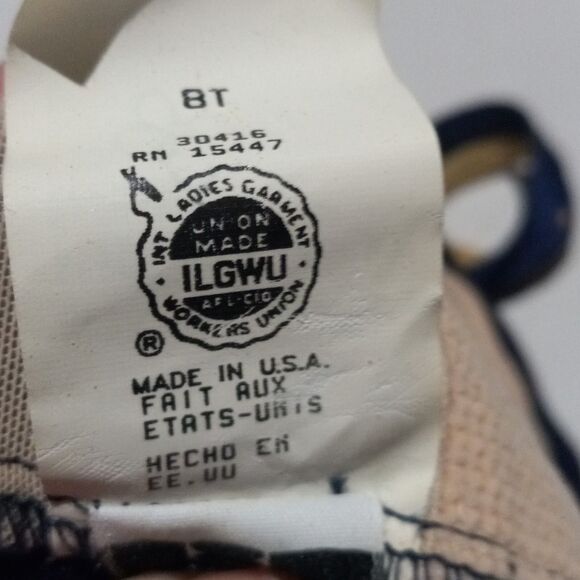 Longitude One Piece Swimsuit-Size 8 Tall-Shelf Bra-Gold Buttons-Stars-Union Made - Picture 8 of 11